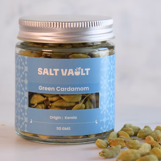 Salt Vault Cardamom Whole Spices - 50g